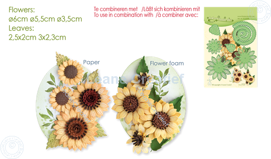 Afbeelding van LeCreaDesign® deco clear stamp Zonnebloem 3D