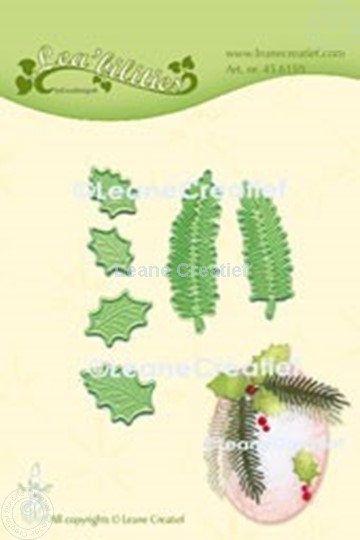 Picture of Lea’bilitie® Holly & pine branches small cut and embossing die