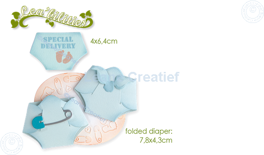 Picture of Lea’bilitie® Baby diaper cut and embossing die