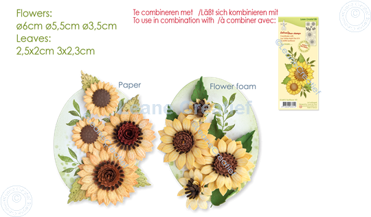 Afbeelding van Lea’bilitie® Multi die 019 Zonnebloem  3D  snij en embossing mal