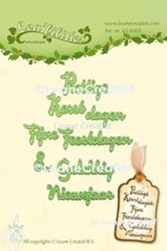 Picture of Lea’bilitie® Sentiments Dutch Christmas words cutting die