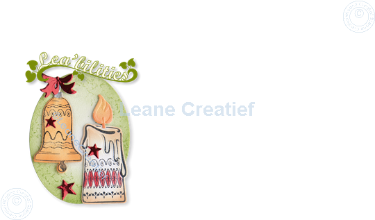 Afbeelding van Set Lea'bilitie & Clearstamp kaars&Kerstbel