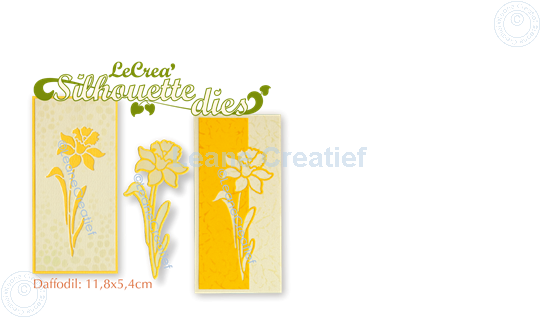 Image sur Lea’bilitie® Narcisse silhouette matrice pour découper & gaufrage