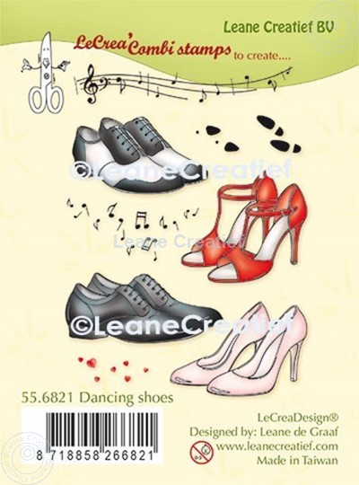 Afbeelding van LeCreaDesign® combi clear stamp Dansschoenen