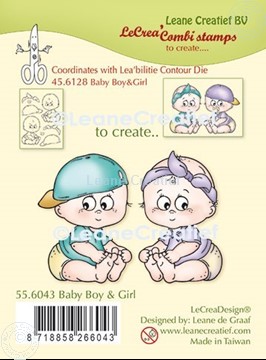 Image de LeCreaDesign® tampon clair à combiner Baby garçon et fille