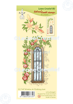 Picture of LeCreaDesign® combi clear stamp Window with climbing plant