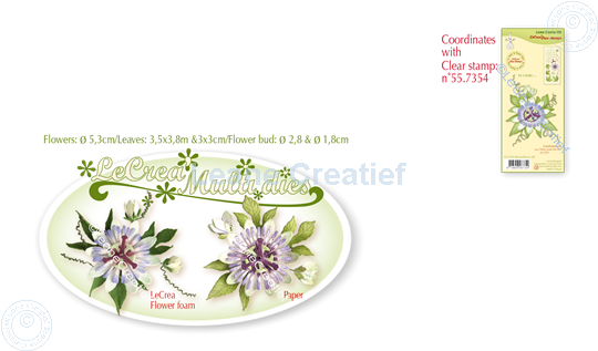 Picture of Lea’bilitie® Multi die 21 Passion flower cut and embossing die