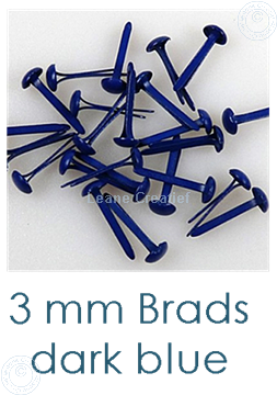 Image de 40 Brads Dark blue 3mm