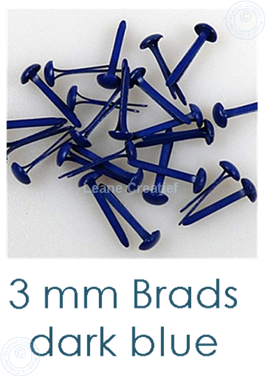 Bild von 40 Brads Dark blue 3mm