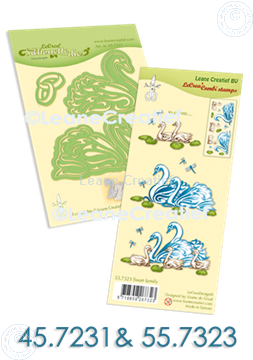 Afbeeldingen van Set Silhouette die & Clearstamp Swans