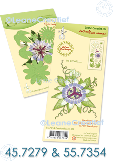 Bild von Set Multi die & Clear stamp Passion flower  3D