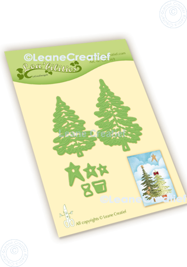 Afbeelding van Lea’bilitie® Kerstbomen snij en embossing mal