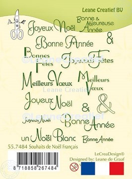 Bild von LeCreaDesign® Silikon Stempel Französische Texte Weihnachten