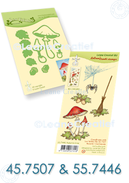 Afbeeldingen van Set Lea'bilitie & Clearstamp Mushrooms Autumn