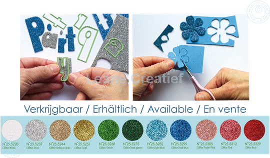 Afbeelding van Glitter Foam A4 sheet Green