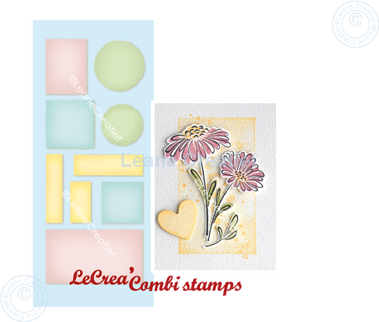 Afbeelding van LeCreaDesign® deco clear stamp Achtergrond frames