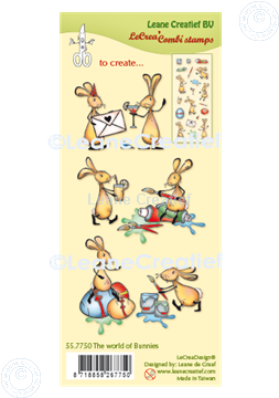 Picture of LeCreaDesign® combi clear stamp The world of Bunnies