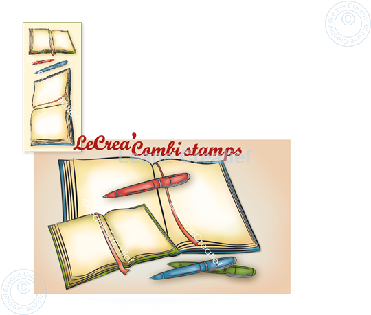 Image sur LeCreaDesign® tampon clair à combiner Un livre ouvert