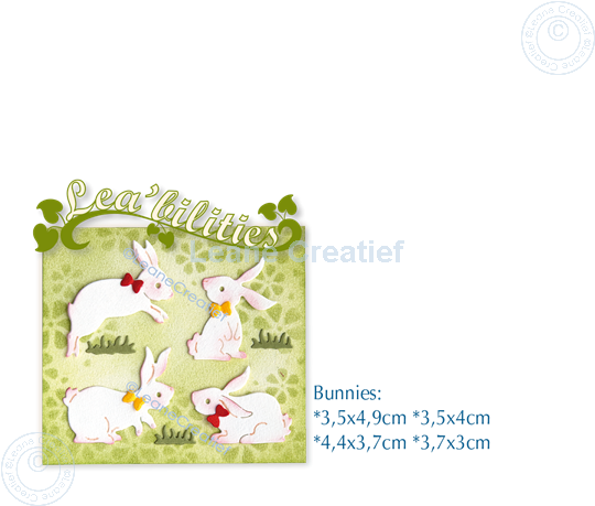 Picture of Lea’bilitie® Bunnies cut and embossing die