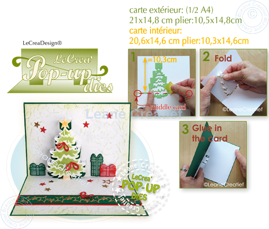 Afbeelding van Lea’bilitie® Pop-Up Kerstboom snij en embossing mal