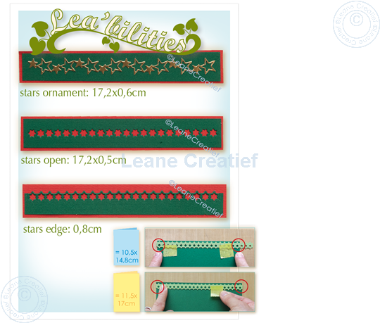 Picture of Lea’bilitie® Card edge & borders Star cutting die                   