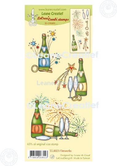 Bild von LeCreaDesign® Silikon Kombi Stempel Feuerwerk
