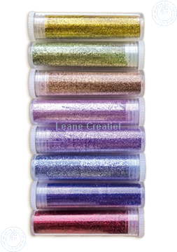 Bild von Ultra fijn Glitter Sortiment von 8 Farben in Rohre