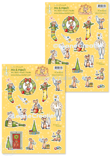 Picture of Mix & Match sheets A4 Mice, Christmas 