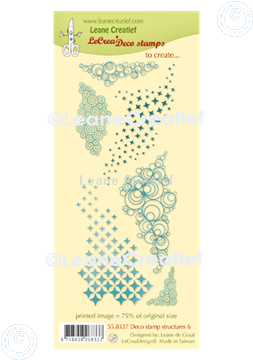 Bild von LeCreaDesign® Deko Silikon Stempel Strukturen 6.