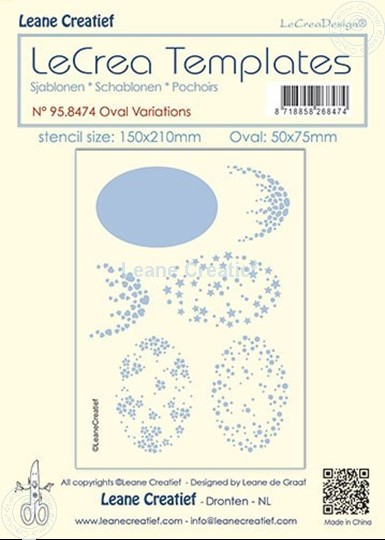 Afbeelding van Stencil Ovaal variaties