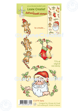 Bild von LeCreaDesign® Silikon Kombi Stempel Weihnachtsmann