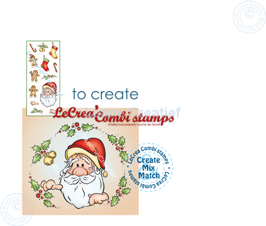 Image sur LeCreaDesign® tampon clair à combiner le père Noël