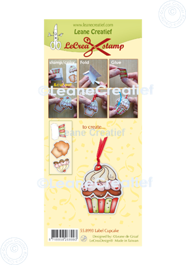 Afbeelding van LeCreaDesign® combi clear stamp Cupcake