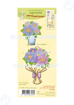 Afbeeldingen van LeCreaDesign® combi clear stamp Boeket bloemen (te combineren met Lea'biltie die 45.8887)