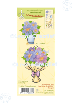 Picture of LeCreaDesign® combi clear stamp Bouquet Flowers (coordinates with Lea'bilitie die 45.8887)