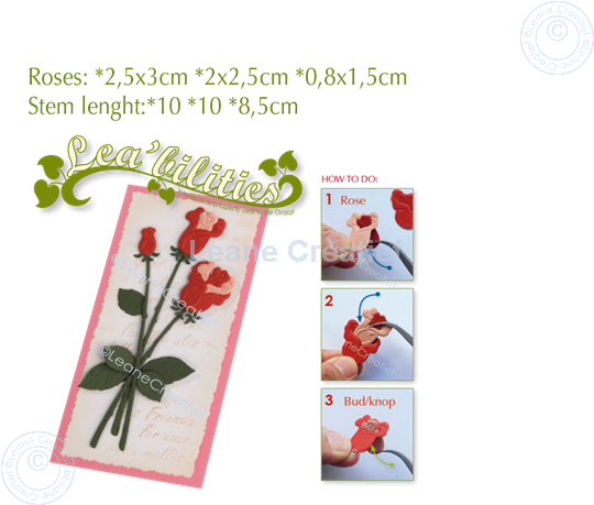 Bild von Lea’bilitie® Rosen Präge- und Schneideschablone