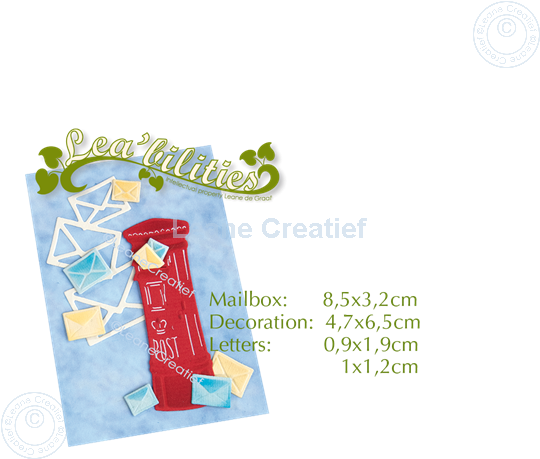 Image sur Lea’bilitie® Boîte aux lettres & lettres matrice pour découper & gaufrage