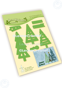 Afbeeldingen van Lea’bilitie® Kerstboom modern snij en embossing mal