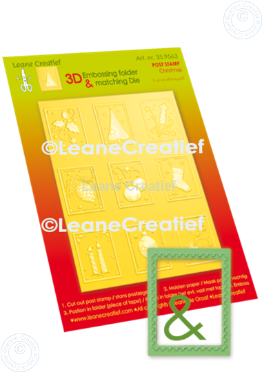 Image sur 3D gaberit de gaufrage & matrice pour découper, Timbres de Noël 3x4cm, 9 motifs